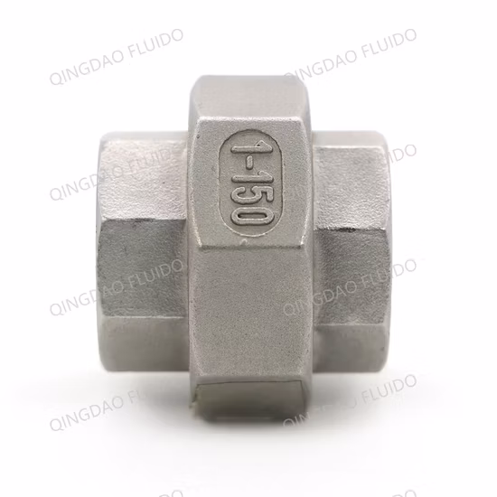 Fabricante, gran oferta, 150 libras, rosca roscada de acero inoxidable SS304/316 NPT/Bsp, Unión macho y hembra de accesorios de tubería de fundición