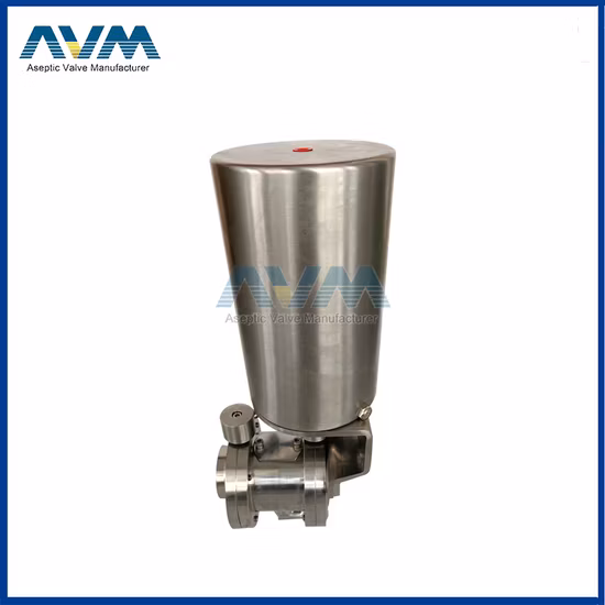 Válvula de mariposa soldada con autógena válvula de mezcla manual sanitaria de la prueba de los Ss 316L