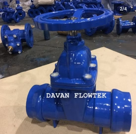 Válvula de compuerta de asiento resistente con cuña de caucho DIN3352 F4