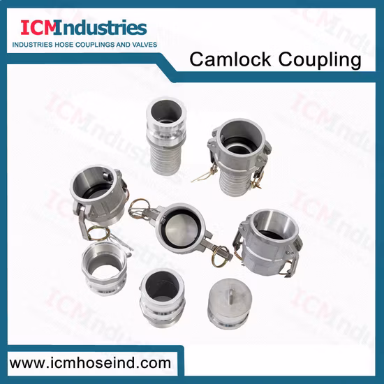 Acoplamiento de conector rápido de ingeniería química roscado NPT de aluminio de 6 ′ ′